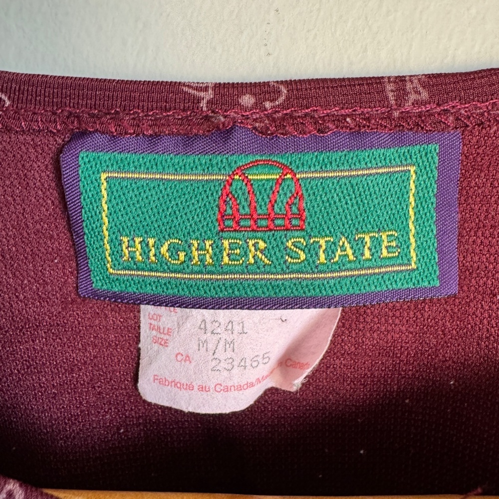 Higher State Women's Vintage Long‎ Sleeve Floral Zip Up Shacket Burgundy/Wine M - Picture 4 of 14